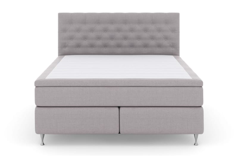 Select No 5 Kontinentalseng 180x200 hård/Medium Latex - lysegrå/sølv - Møbler - Senge - Kontinentalsenge