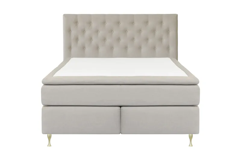 Select No 5 Kontinentalseng 210x210 hård/Medium Watergel - Beige/Guld - Møbler - Senge - Kontinentalsenge