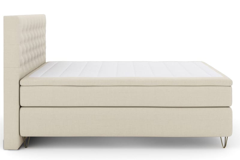 Select No 5 Kontinentalseng 210x210 Medium Watergel, Beige/metal V-Form