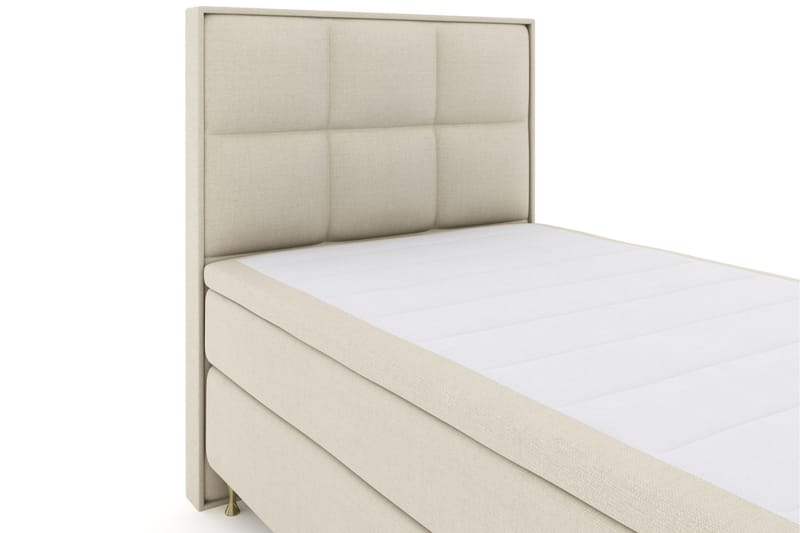 Select No 6 Komplet Sengepakke 120x200 Fast Watergel - Beige/Guld - Møbler - Senge - Komplet sengepakke