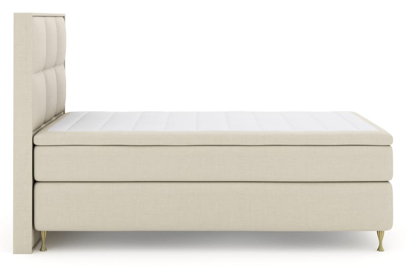 Select No 6 Komplet Sengepakke 120x200 Fast Watergel - Beige/Guld - Møbler - Senge - Komplet sengepakke