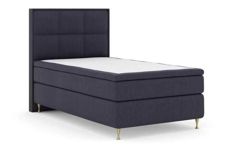 Select No 6 Komplet Sengepakke 120x200 Fast Watergel - Blå/Guld - Møbler - Senge - Komplet sengepakke