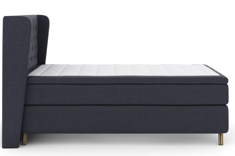 Select No 6 Komplet Sengepakke 120x200 Fast Watergel - Blå/Metal - Møbler - Senge - Kontinentalsenge