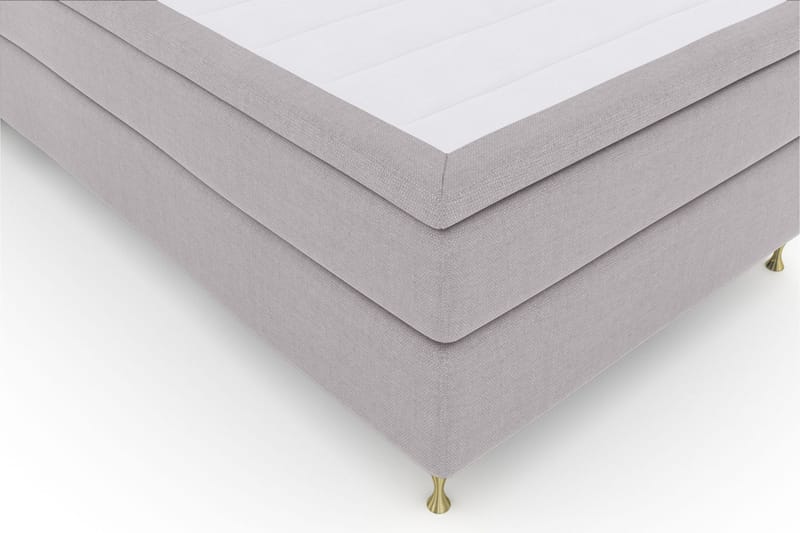 Select No 6 Komplet Sengepakke 120x200 Fast Watergel - Lysegrå/Guld - Møbler - Senge - Komplet sengepakke