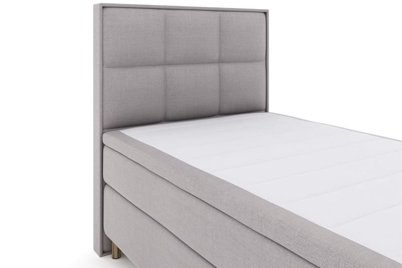Select No 6 Komplet Sengepakke 120x200 Fast Watergel - Lysegrå/Kobber - Møbler - Senge - Komplet sengepakke