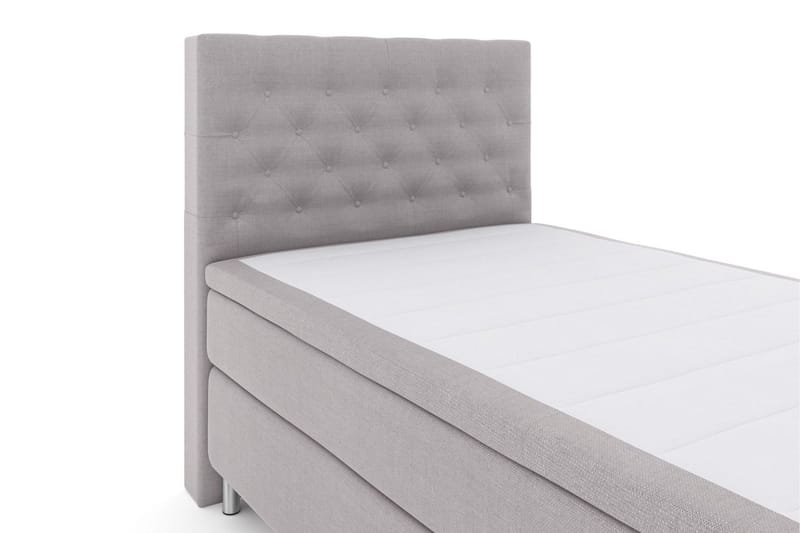 Select No 6 Komplet Sengepakke 120x200 Fast Watergel - Lysegrå/Metal - Møbler - Senge - Kontinentalsenge