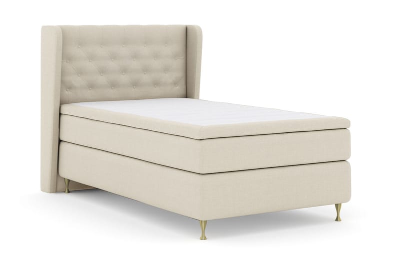Select No 6 Komplet Sengepakke 120x200 Medium Memory/Pocket - Beige/Guld - Møbler - Senge - Kontinentalsenge