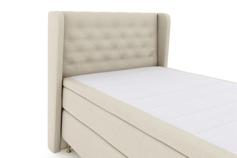 Select No 6 Komplet Sengepakke 120x200 Medium Memory/Pocket - Beige/Guld - Møbler - Senge - Kontinentalsenge