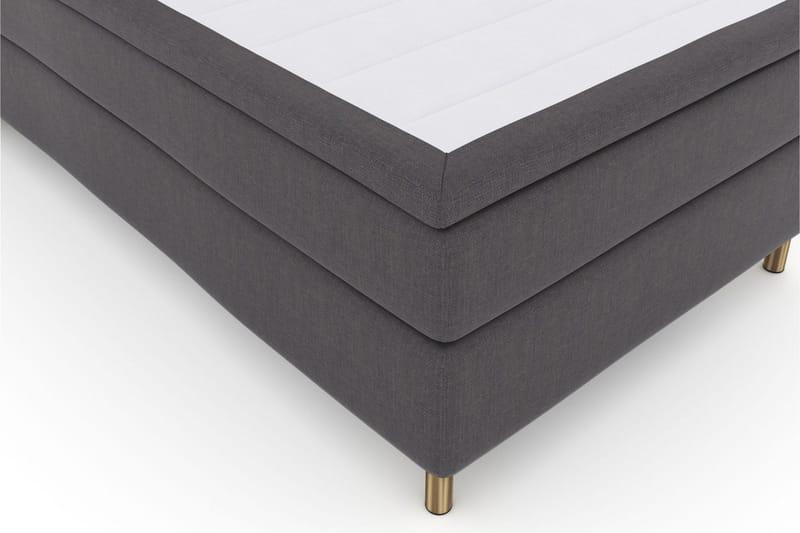 Select No 6 Komplet Sengepakke 120x200 Medium Memory/Pocket - Mørkegrå/Kobber - Møbler - Senge - Kontinentalsenge