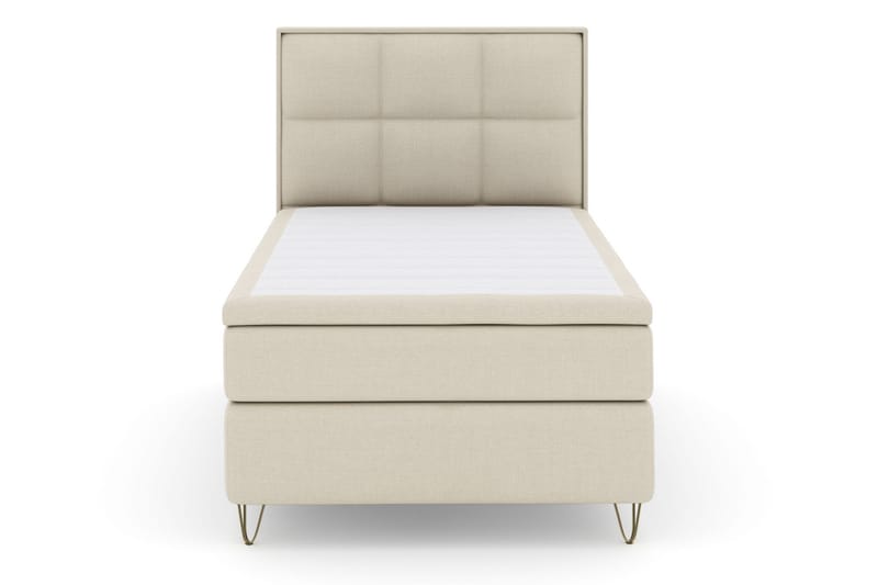 Select No 6 Komplet Sengepakke 120x200 Medium Watergel - Beige/Metal V-form - Møbler - Senge - Komplet sengepakke