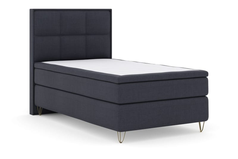 Select No 6 Komplet Sengepakke 120x200 Medium Watergel - Blå/Metal V-form - Møbler - Senge - Komplet sengepakke