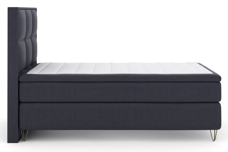 Select No 6 Komplet Sengepakke 120x200 Medium Watergel - Blå/Metal V-form - Møbler - Senge - Komplet sengepakke