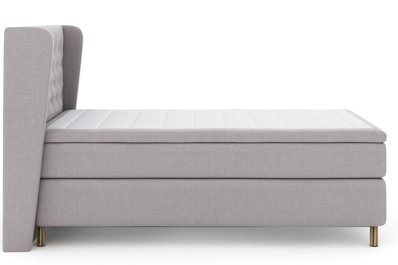 Select No 6 Komplet Sengepakke 120x200 Medium Watergel - Lysegrå/Kobber - Møbler - Senge - Komplet sengepakke