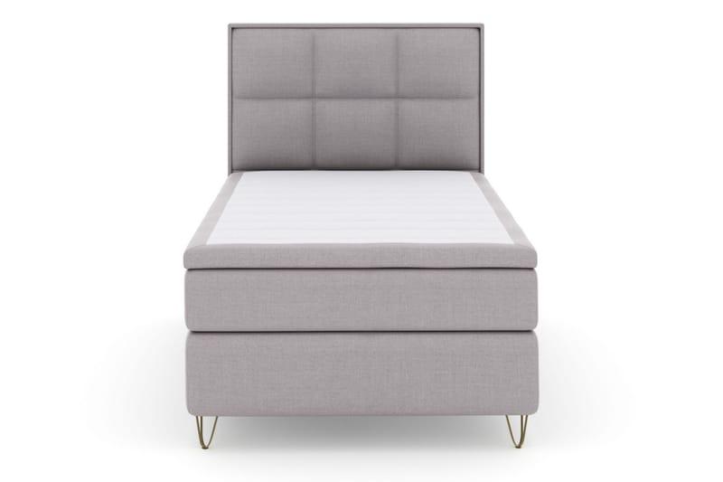 Select No 6 Komplet Sengepakke 120x200 Medium Watergel - Lysegrå/Metal V-form - Møbler - Senge - Komplet sengepakke