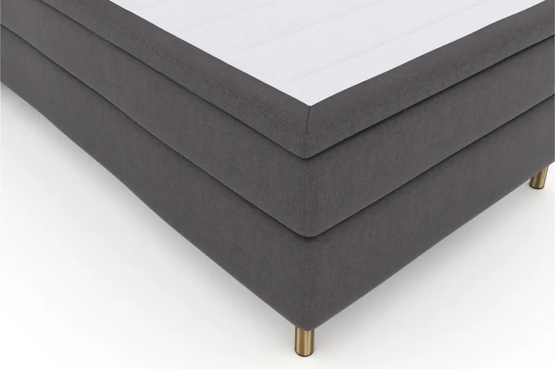 Select No 6 Komplet Sengepakke 120x200 Medium Watergel - Mørkegrå/Kobber - Møbler - Senge - Kontinentalsenge