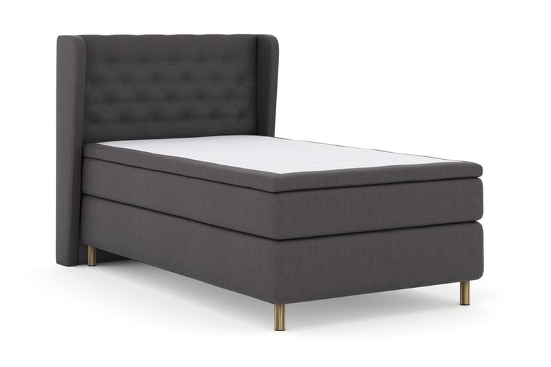 Select No 6 Komplet Sengepakke 120x200 Medium Watergel - Mørkegrå/Kobber - Møbler - Senge - Komplet sengepakke