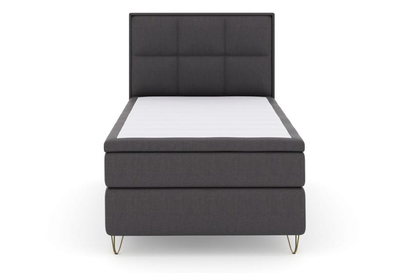 Select No 6 Komplet Sengepakke 120x200 Medium Watergel - Mørkegrå/Metal V-form - Møbler - Senge - Komplet sengepakke