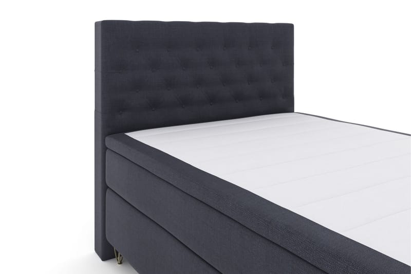 Select No 6 Komplet Sengepakke 140x200 Fast Latex/Memory - Blå/Metal V-form - Møbler - Senge - Komplet sengepakke