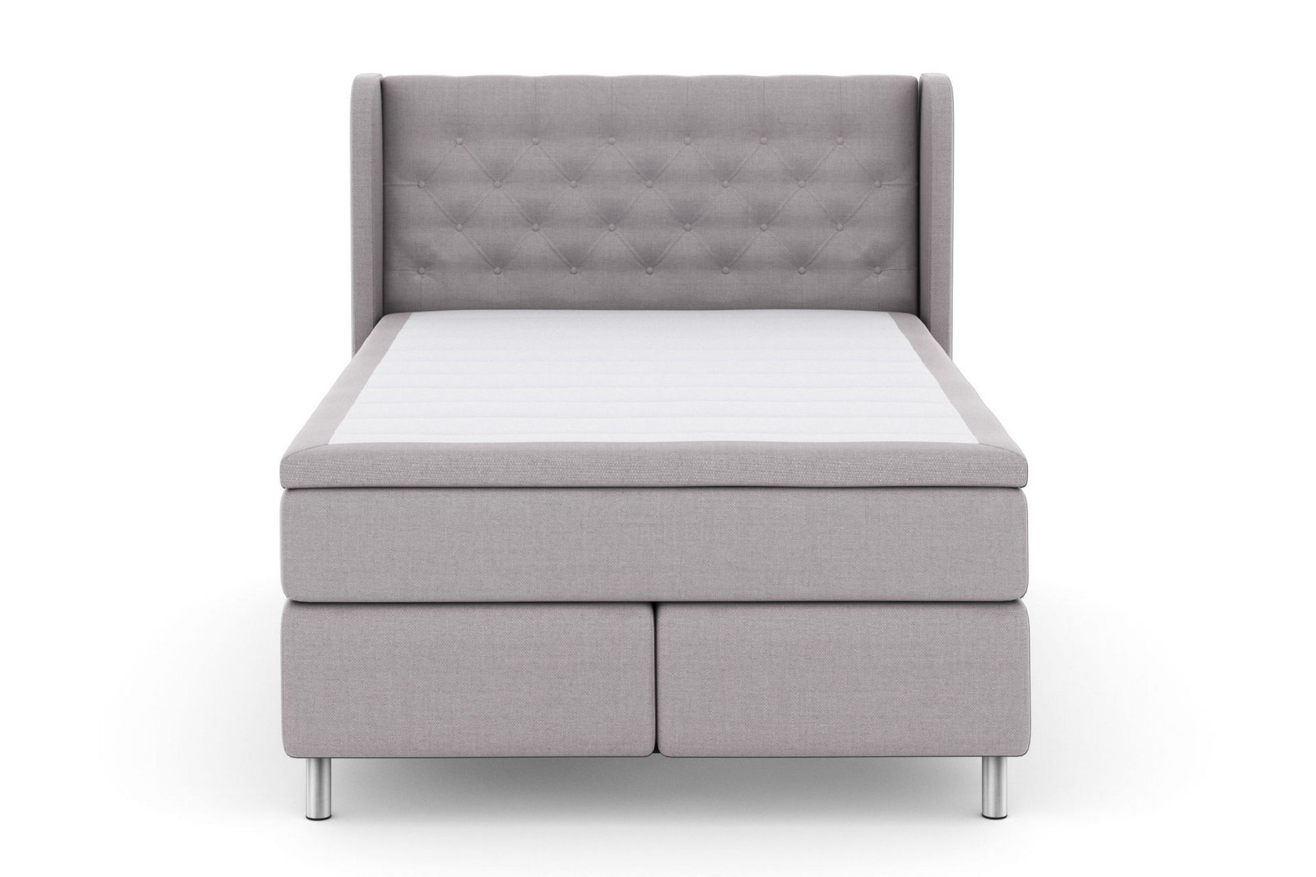 Select No 6 Komplet Sengepakke 140x200 Fast Latex/Memory - Lysegrå/Metal - Møbler - Senge - Komplet sengepakke