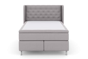 Select No 6 Komplet Sengepakke 140x200 Fast Latex/Memory - Lysegrå/Metal - Møbler - Senge - Komplet sengepakke