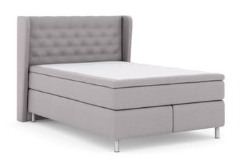 Select No 6 Komplet Sengepakke 140x200 Fast Latex/Memory - Lysegrå/Metal - Møbler - Senge - Komplet sengepakke