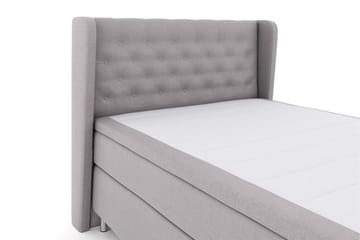 Select No 6 Komplet Sengepakke 140x200 Fast Latex/Memory - Lysegrå/Metal - Møbler - Senge - Komplet sengepakke