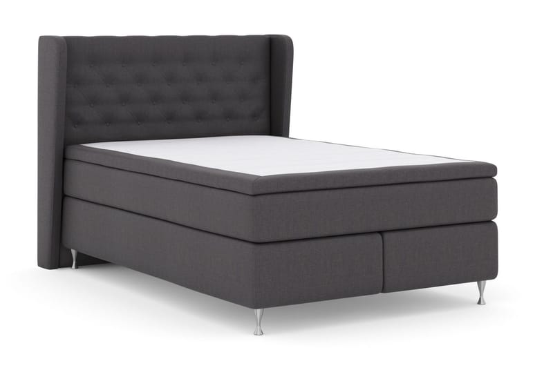 Select No 6 Komplet Sengepakke 140x200 Fast Latex/Memory - Mørkegrå/Sølv - Møbler - Senge - Kontinentalsenge