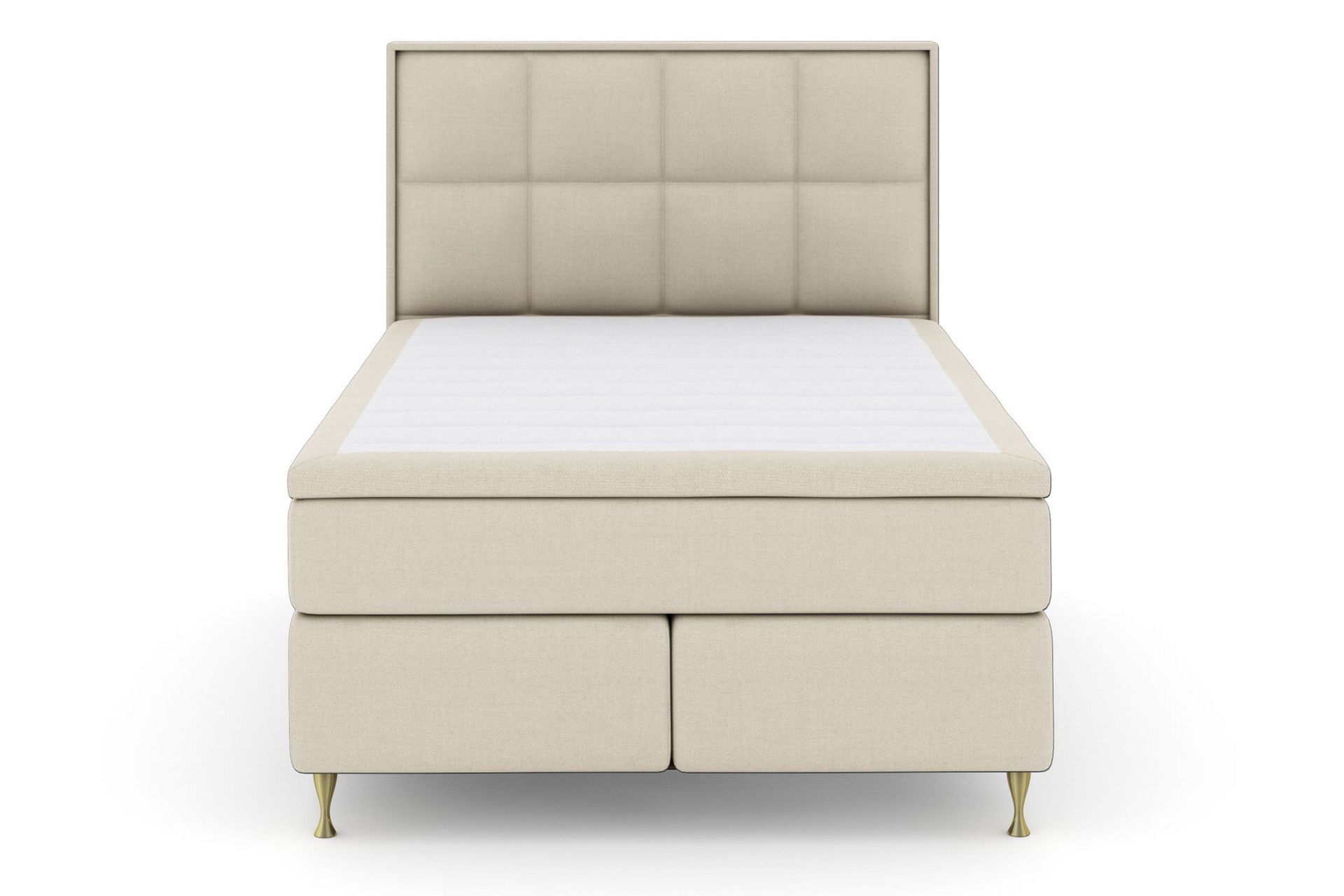 Select No 6 Komplet Sengepakke 140x200 Fast/Medium Watergel - Beige/Guld - Møbler - Senge - Komplet sengepakke