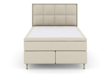 Select No 6 Komplet Sengepakke 140x200 Fast/Medium Watergel - Beige/Guld - Møbler - Senge - Komplet sengepakke