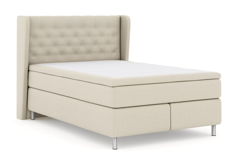 Select No 6 Komplet Sengepakke 140x200 Fast/Medium Watergel - Beige/Metal - Møbler - Senge - Kontinentalsenge