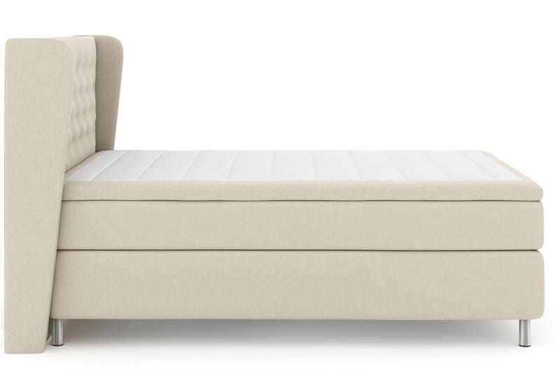Select No 6 Komplet Sengepakke 140x200 Fast/Medium Watergel - Beige/Metal - Møbler - Senge - Kontinentalsenge
