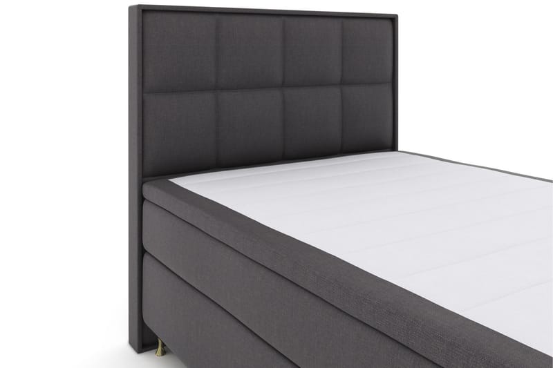 Select No 6 Komplet Sengepakke 140x200 Fast/Medium Watergel - Mørkegrå/Guld - Møbler - Senge - Komplet sengepakke