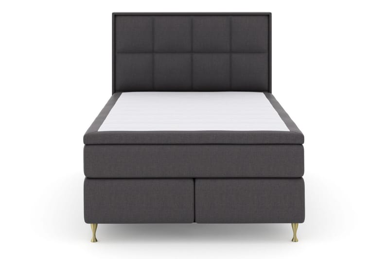 Select No 6 Komplet Sengepakke 140x200 Fast/Medium Watergel - Mørkegrå/Guld - Møbler - Senge - Komplet sengepakke