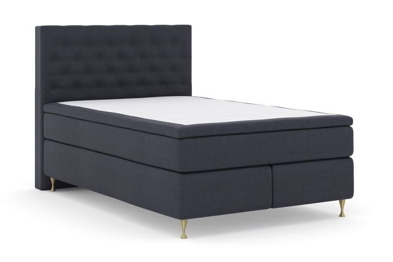 Select No 6 Komplet Sengepakke 140x200 F/M Latex/Memory - Blå/Guld - Møbler - Senge - Kontinentalsenge