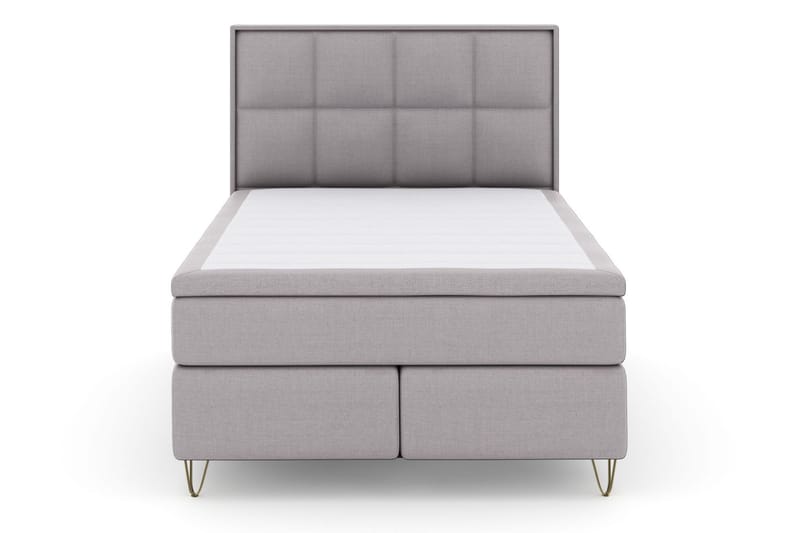 Select No 6 Komplet Sengepakke 140x200 F/M Latex/Memory - Lysegrå/Metal V-form - Møbler - Senge - Komplet sengepakke