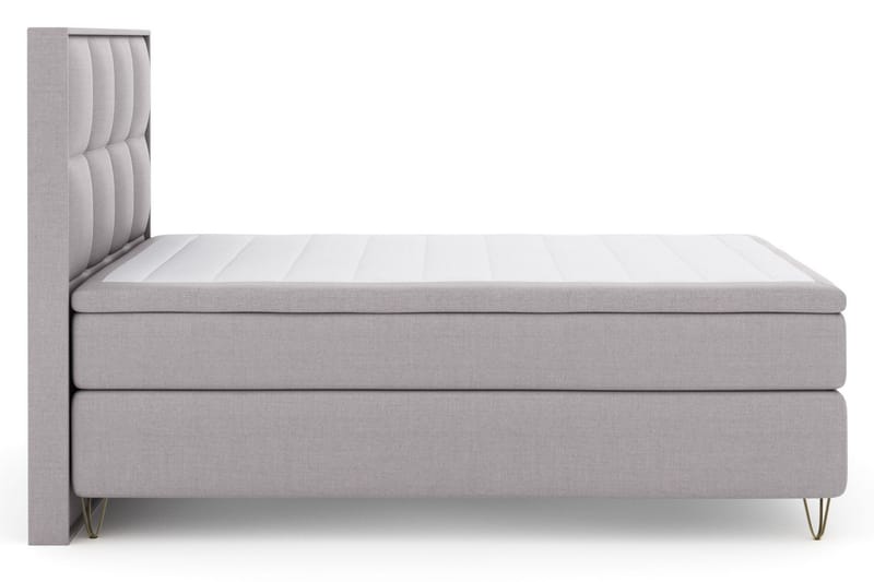 Select No 6 Komplet Sengepakke 140x200 F/M Latex/Memory - Lysegrå/Metal V-form - Møbler - Senge - Komplet sengepakke