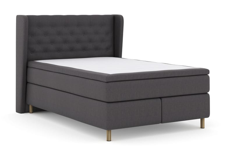 Select No 6 Komplet Sengepakke 140x200 F/M Latex/Memory - Mørkegrå/Kobber - Møbler - Senge - Komplet sengepakke