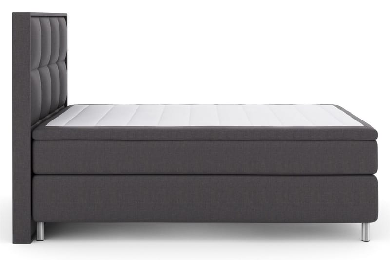 Select No 6 Komplet Sengepakke 140x200 F/M Latex/Memory, Mørkegrå/Metal