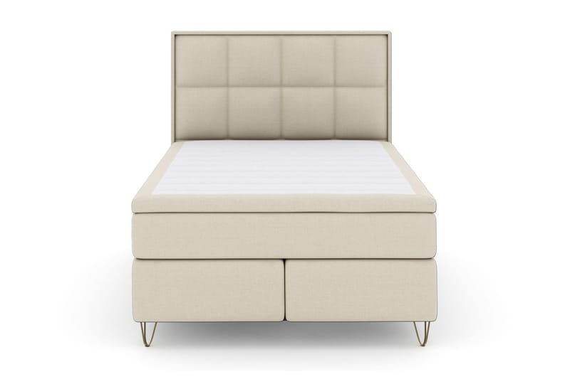 Select No 6 Komplet Sengepakke 140x200 F/M Memory/Pocket, Beige/Metal V-form