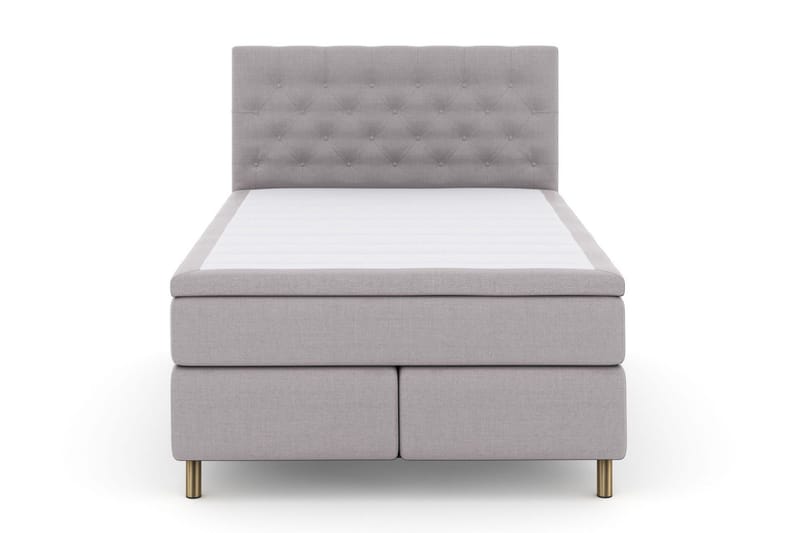 Select No 6 Komplet Sengepakke 140x200 F/M Memory/Pocket - Lysegrå/Kobber - Møbler - Senge - Kontinentalsenge