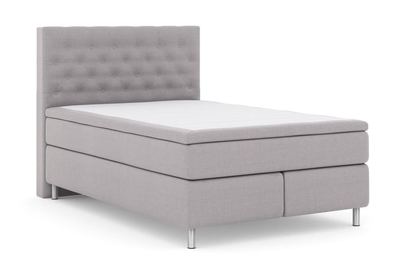 Select No 6 Komplet Sengepakke 140x200 F/M Memory/Pocket - Lysegrå/Metal - Møbler - Senge - Komplet sengepakke