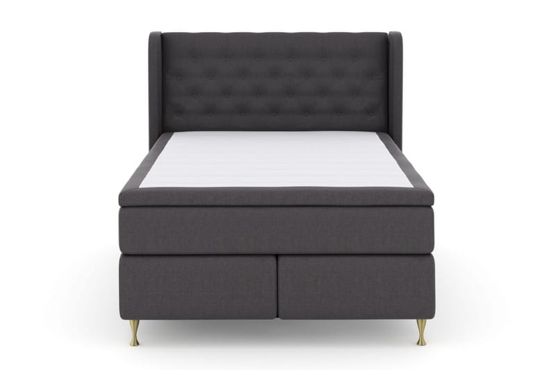 Select No 6 Komplet Sengepakke 140x200 F/M Memory/Pocket, Mørkegrå/Guld