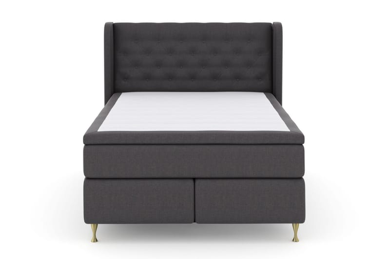 Select No 6 Komplet Sengepakke 140x200 F/M Memory/Pocket - Mørkegrå/Guld - Møbler - Senge - Komplet sengepakke
