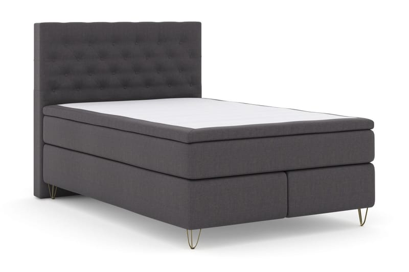 Select No 6 Komplet Sengepakke 140x200 F/M Memory/Pocket - Mørkegrå/Metal V-form - Møbler - Senge - Kontinentalsenge