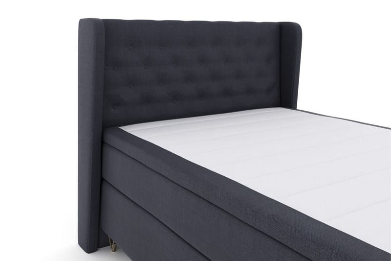 Select No 6 Komplet Sengepakke 140x200 Medium Memory/Pocket - Blå/Metal V-form - Møbler - Senge - Komplet sengepakke