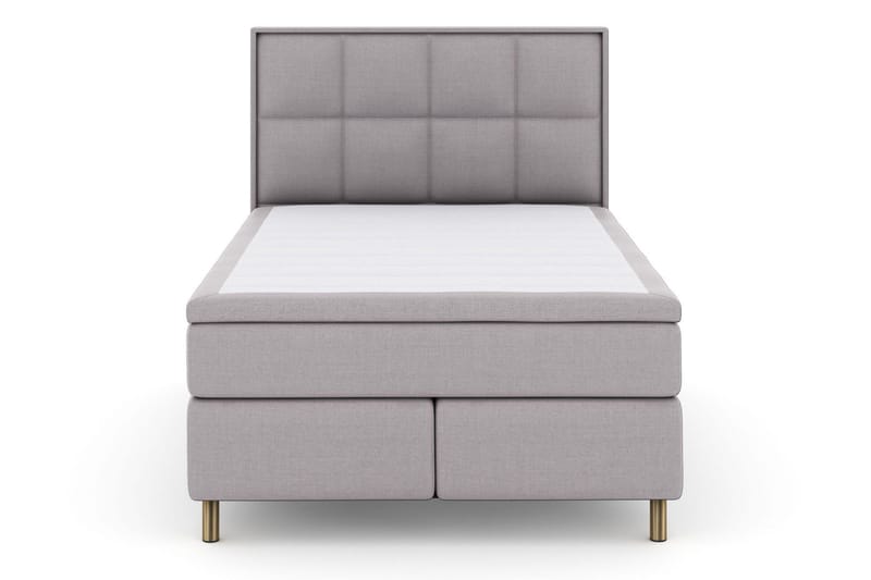 Select No 6 Komplet Sengepakke 140x200 Medium Memory/Pocket - Lysegrå/Kobber - Møbler - Senge - Kontinentalsenge