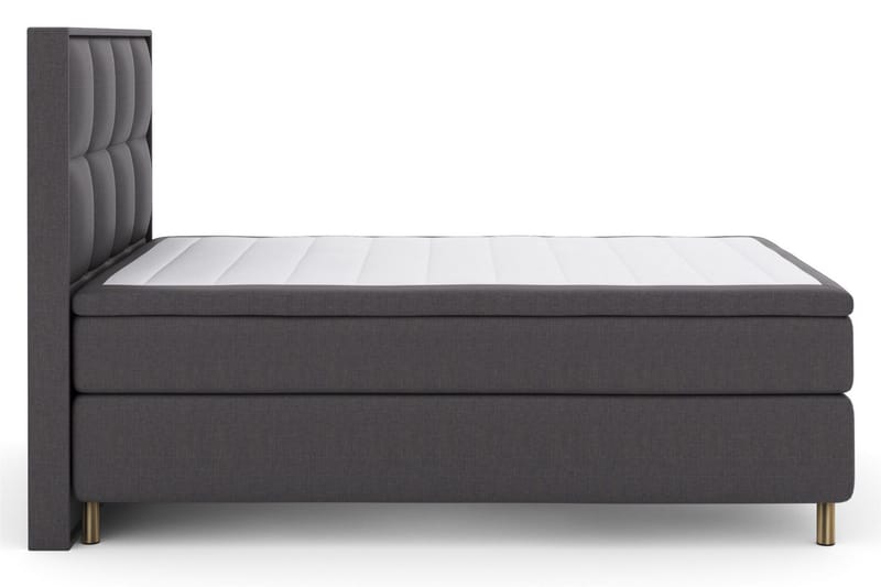 Select No 6 Komplet Sengepakke 140x200 Medium Memory/Pocket - Mørkegrå/Kobber - Møbler - Senge - Kontinentalsenge