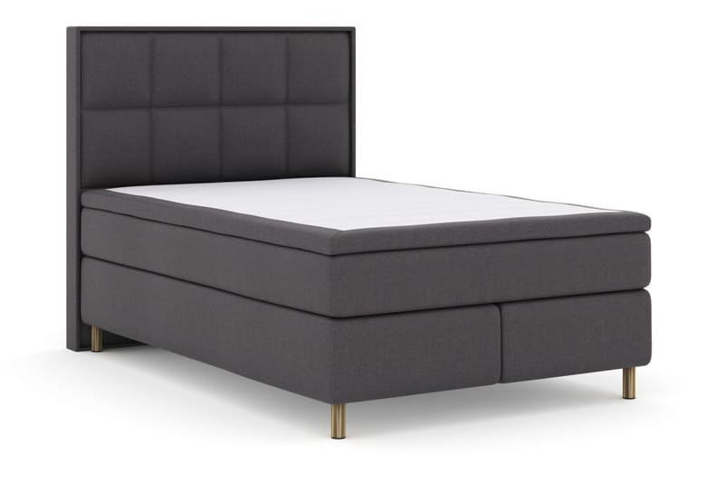 Select No 6 Komplet Sengepakke 140x200 Medium Memory/Pocket - Mørkegrå/Kobber - Møbler - Senge - Komplet sengepakke