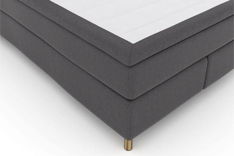 Select No 6 Komplet Sengepakke 140x200 Medium Memory/Pocket - Mørkegrå/Kobber - Møbler - Senge - Komplet sengepakke