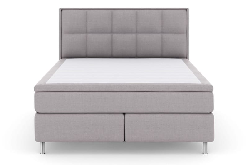 Select No 6 Komplet Sengepakke 160x200 Fast Latex/Memory - Lysegrå/Metal - Møbler - Senge - Kontinentalsenge